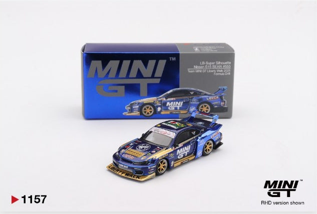 Nissan Silvia (S15) #555 LB-Super Silhouette Team Mini GT Liberty Walk 2025 Formula Drift 1157
